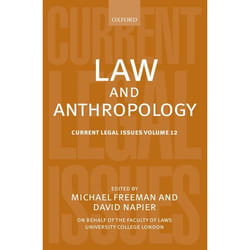 ISBN Law and Anthropology ( Current Legal Issues Volume 12 ) livre