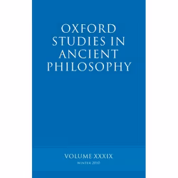 ISBN Oxford Studies in Ancient Philosophy volume 39, Anglais, Couverture rigide, 336 pages