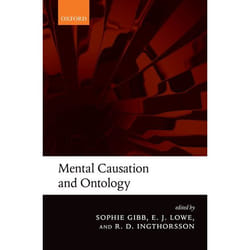 ISBN Mental Causation and Ontology 288 pages Anglais