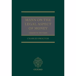 ISBN Mann on the Legal Aspect of Money, Charles Proctor, Anglais, Oxford University Press, 25/10/2012, unisexe, 1 pièce(s)