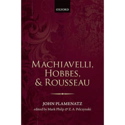 ISBN Machiavelli Hobbes and Rousseau 328 pages Anglais