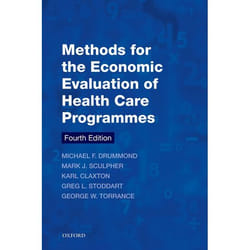 ISBN Methods for the Economic Evaluation of Health Care Programmes Couverture rigide