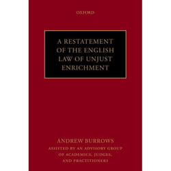 ISBN A Restatement of the English Law of Unjust Enrichment Couverture rigide
