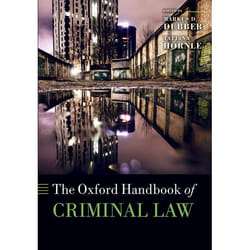 ISBN The Oxford Handbook of Criminal Law Couverture rigide