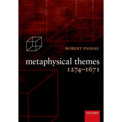 ISBN Metaphysical Themes 1274-1671 Couverture rigide