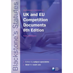 ISBN Blackstone's UK &amp; EU Competition Documents, 616 pages