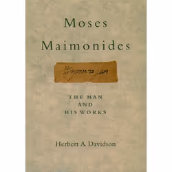 ISBN Moses Maimonides ( The Man and His Works ), Anglais, Couverture rigide, 584 pages