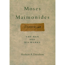 ISBN Moses Maimonides ( The Man and His Works ) Couverture rigide