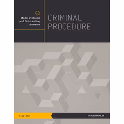 ISBN Criminal Procedure ( Model Problems and Outstanding Answers ), Prof. Carlton Bailey, 152 pages, Anglais, Oxford Universi ...
