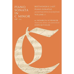 ISBN Piano Sonata in C Minor Op. 111 ( Beethoven's Last Piano Sonatas An Edition with Elucidation Volume 3 ) livre 168 pages