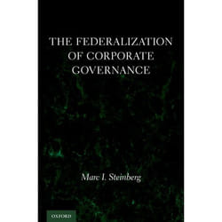 The Federalization of Corporate Governance - [Version Originale]