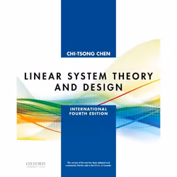 ISBN Linear System Theory and Design ( International Fourth Edition ), Chi-Tsong Chen, unisexe, Oxford University Press, 27/0 ...