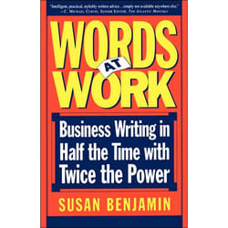 ISBN Words At Work livre Business & finance Anglais Livre broché 256 pages
