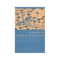 ISBN Sources of Chinese Tradition: From Earliest Times to 1600 v. 1: From Earliest Times to 1600 Vol 1 (I livre histoire Anglais
