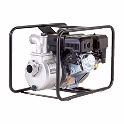 Pompe de chantier pour eaux boueuses FRANCEPOWER. Cette pompe est équipée d'une crépine, de 2 raccords avec joint, de 2 colli ...