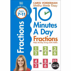 ISBN 10 Minutes a Day Fractions, Mathématiques, Anglais, Livre broché, 80 pages