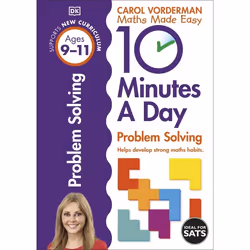 ISBN 10 Minutes a Day Problem Solving Ages 9-11 Key Stage 2, Mathématiques, Anglais, Livre broché, 80 pages