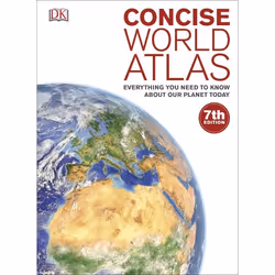 ISBN Concise World Atlas, Anglais, Couverture rigide, 384 pages