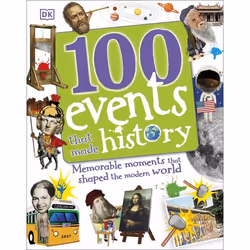 ISBN 100 Events That Made History, histoire, Anglais, Couverture rigide, 128 pages