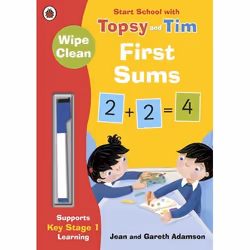 ISBN Wipe-Clean First Sums: Start School with Topsy and Tim, Anglais, 16 pages