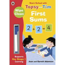 ISBN Wipe-Clean First Sums: Start School with Topsy and Tim