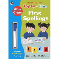 ISBN Wipe-Clean First Spellings: Start School with Topsy and Tim, Anglais, 16 pages