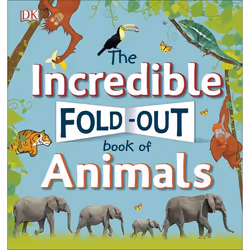 ISBN The Incredible Fold-Out Book of Animals, enfants &amp; adolescents, Anglais, Couverture rigide, 14 pages