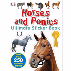 ISBN Horses and Ponies Ultimate Sticker Book, enfants &amp; adolescents, Anglais, Livre broché, 32 pages