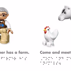 ISBN DK Braille LEGO DUPLO Farm livre enfants & adolescents Anglais Couverture rigide 18 pages
