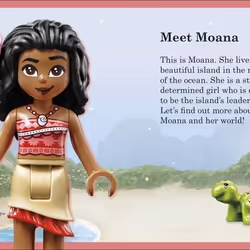 ISBN LEGO Disney Princess Meet Moana livre enfants & adolescents Anglais Couverture rigide