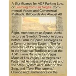 ISBN Learning from Las Vegas, Anglais, Couverture rigide