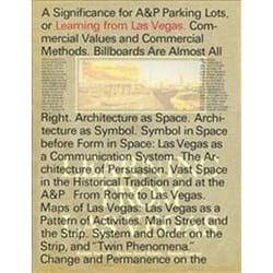 ISBN Learning from Las Vegas livre Anglais Couverture rigide