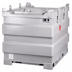 Cuve MobiSTEEL mobile PRESSOL pour GNR gazole et fioul domestique. Cette citerne est transportable par chariot élévateur. Ell ...