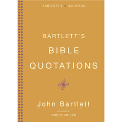 ISBN Bartlett's Bible Quotations Couverture rigide