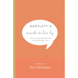 ISBN Bartlett's Words to Live By livre Education Anglais Couverture rigide 288 pages