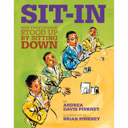 ISBN Sit-In, histoire, Anglais, Couverture rigide, 40 pages