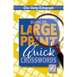 ISBN Daily Telegraph Book of Large Print Quick Crosswords