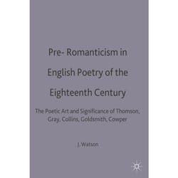 ISBN Pre-Romanticism in English Poetry of the Eighteenth Century