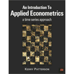 ISBN An Introduction to Applied Econometrics