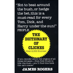 ISBN Dictionary of Cliches livre Édition de poche