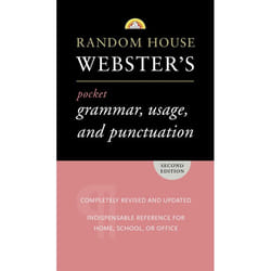 ISBN Random House Webster’s Pocket Grammar, Usage, and Punctuation livre