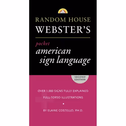 ISBN Random House Webster’s Pocket American Sign Language Dictionary, Livre broché, 432 pages