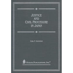 ISBN Justice and Civil Procedure in Japan livre