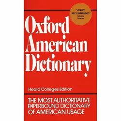 ISBN Oxford American Dictionary, Édition de poche, 1120 pages