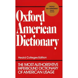 ISBN Oxford American Dictionary livre Édition de poche