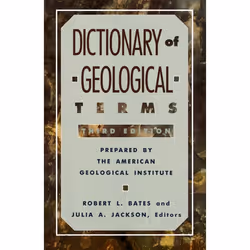 ISBN Dictionary of Geological Terms, Livre broché, 576 pages