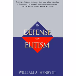 ISBN IN DEFENSE OF ELITISM, Livre broché, 224 pages