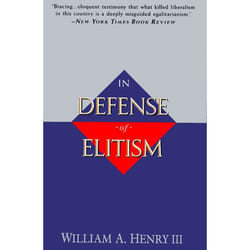 ISBN IN DEFENSE OF ELITISM livre