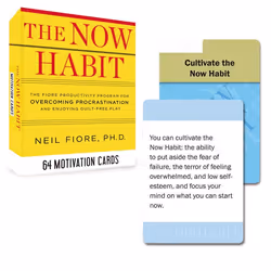 ISBN The Now Habit: 64 Motivation Cards, Neil Fiore, Cartes, TarcherPerigee, 26/12/2013, Format des cartes, 1 pièce(s)