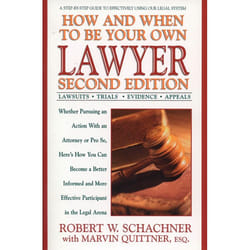 ISBN How and When to Be Your Own Lawyer livre